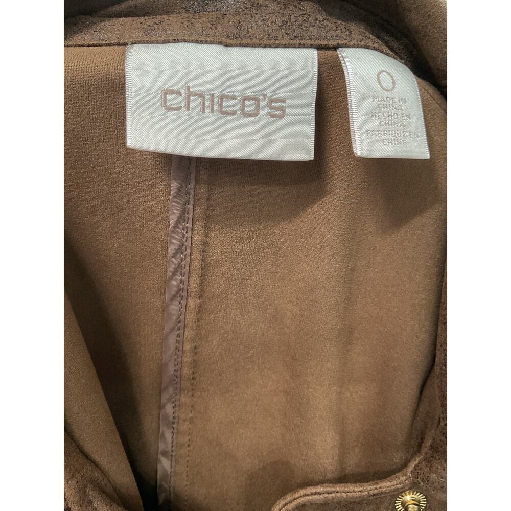 Chico's Brown Polyurethane Basic Jacket - Women's… - image 3
